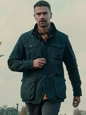 Eddie Halstead The Gentlemen 2024 Theo James Black Cotton Jacket