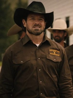 Yellowstone S05 Dutton Ranch Brown Cotton Shirt