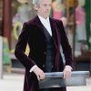 12th Doctor Who Peter Capaldi Maroon Velvet Coat