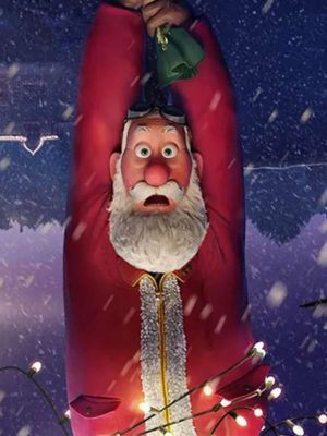 Animated Movie That Christmas 2024 Santa Red Fleece Costume Coat