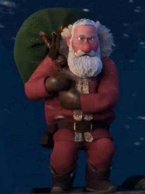 Animated Movie That Christmas 2024 Santa Red Fleece Costume Coat