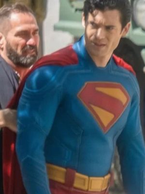 Clark Kent Superman 2025 David Corenswet Blue Leather Jacket