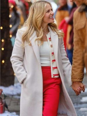 Candace Cameron Bure Home Sweet Christmas 2024 Sophie Marlow White Coat