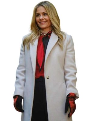 Candace Cameron Bure Home Sweet Christmas 2024 Sophie Marlow White Coat