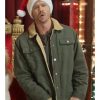 Chad Michael Murray The Merry Gentlemen 2024 Green Cotton Shearling Jacket