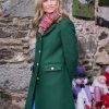 Fiona Gubelmann Tis The Season To Be Irish 2024 Rose Walsh Green Wool Coat