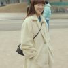 Lee Sung-Kyung Shooting Stars 2022 Oh Han-Byul Beige Fleece Coat