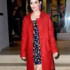 Lucy Hale Red Wool Coat
