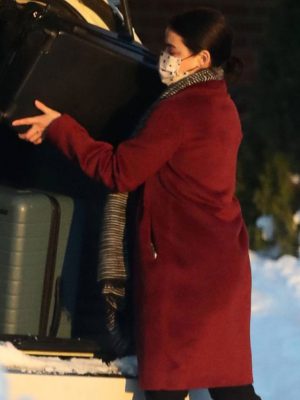 Lucy Hale The Hating Game Lucy Hutton Red Wool Coat