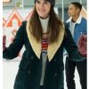 Mary Holland Happiest Season Jane Green Velvet Shearling Peacoat