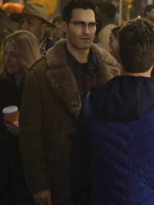 Clark Kent Superman And Lois Tyler Hoechlin Brown Suede Coat Jacket