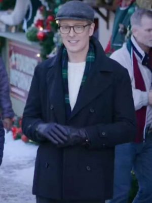 Oliver Rice A Cinderella Christmas Ball 2024 Price Phillip Black Wool PeaCoat