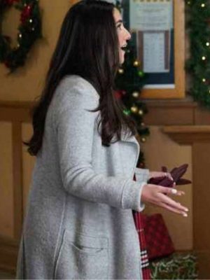 Paniz Zade Dashing Home For Christmas Emily White Wool Coat