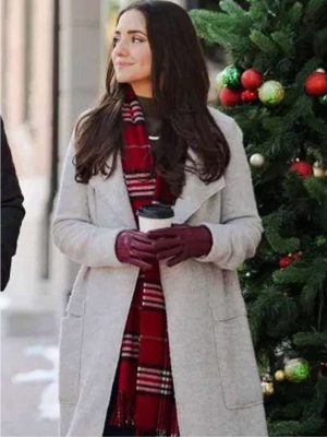 Paniz Zade Dashing Home For Christmas Emily White Wool Coat