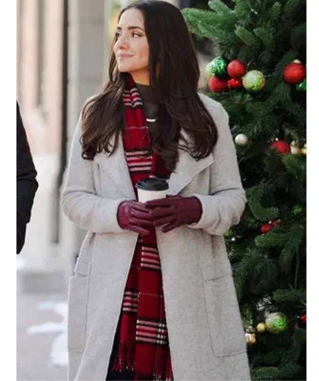 Paniz Zade Dashing Home For Christmas Emily White Wool Coat