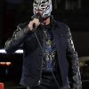 Rey Mysterio WWE Wrestler Black Denim Jacket With Leather Sleeves