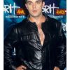 Robbie Williams BRIT Awards Black Leather Jacket