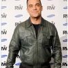Robbie Williams Green Leather Bomber Jacket