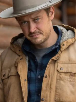 Joe Pickett S01 Michael Dorman Brown Cotton Jacket