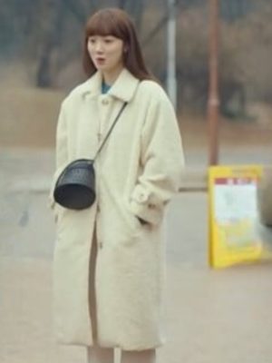Lee Sung-Kyung Shooting Stars 2022 Oh Han-Byul Beige Fleece Coat
