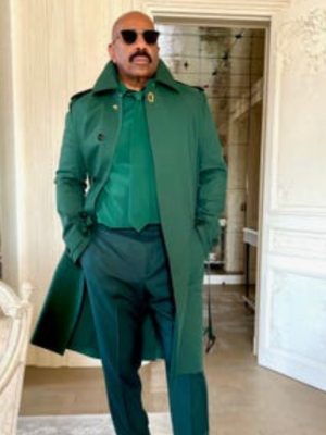 Steve Harvey Green Coat