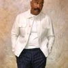 Steve Harvey White Leather Jacket