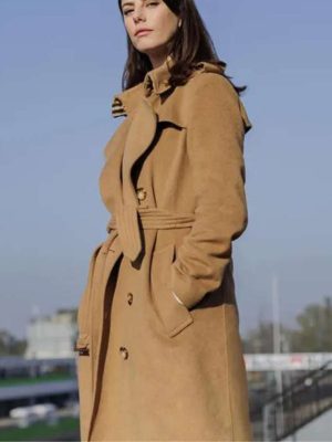 Susie Glass The Gentlemen 2024 Kaya Scodelario Brown Wool Trench Coat