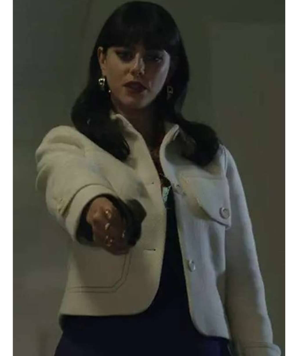 Susie Glass The Gentlemen White Wool Jacket