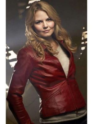 Emma Swan Once Upon A Time Jennifer Morrison Red Leather Jacket