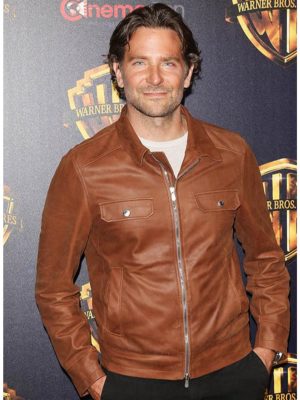 Bradley Cooper A Star Is Born Trailer Brown Leather Jacket