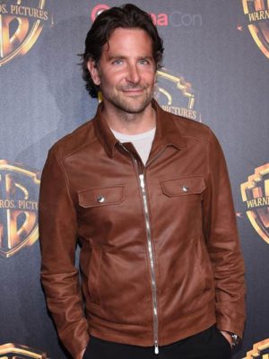 Bradley Cooper Brown Leather Jacket