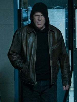 Bruce Willis Death Wish Brown Leather Jacket