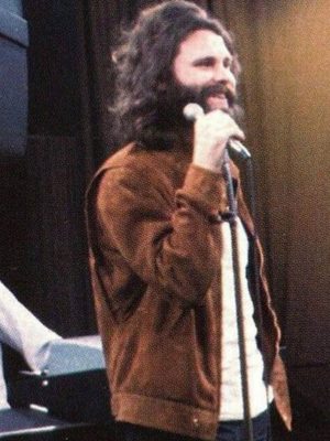 Jim Morrison The Doors 1969 Brown Suede Leather Jacket
