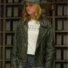 Captain Marvel Brie Larson Black Leather Jacket