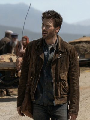 Chris Evans Ghosted 2023 Cole Turner Brown Suede Leather Jacket