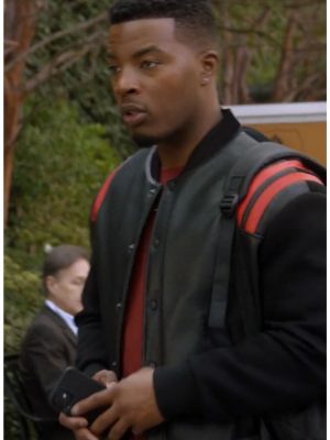 Daniel Ezra All American S05 Spencer James Black Leather Jacket