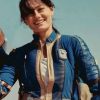 Ella Purnell Fallout 2024 Lucy Blue Leather Jacket