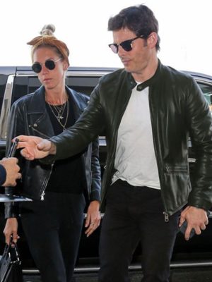 James Marsden Green Leather Jacket