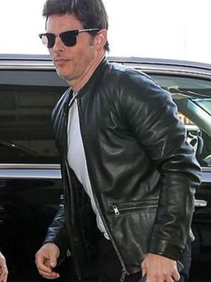 James Marsden Green Leather Jacket