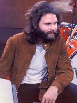 Jim Morrison The Doors Brown Suede Jacket