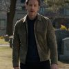 Josh Dallas Manifest 2023 Ben Stone Green Suede Leather Jacket