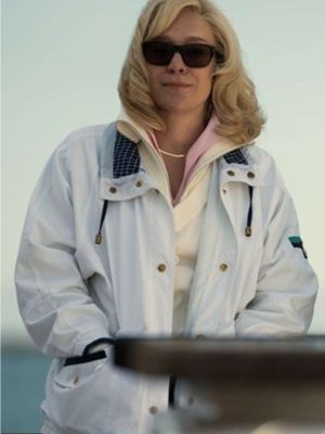 Chloe Sevigny Monsters The Lyle And Erik Menendez Story Kitty S02 White Cotton Jacket