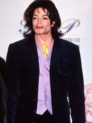 Michael Jackson Foundation Trust Blue Corduroy Blazer