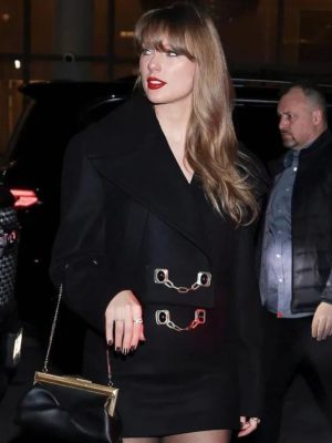Taylor Swift NYC 2025 Black Coat