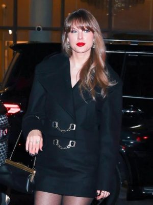 Taylor Swift NYC 2025 Black Coat