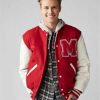 Kevin This Is Us S04Logan Shroyer Red Letterman Varsity Jacket