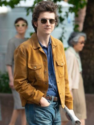 Timothee Chalamet A Complete Unknown Brown Suede Leather Jacket