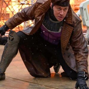 Channing Tatum Gambit Deadpool And Wolverine Brown Leather Costume Coat