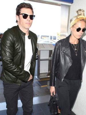James Marsden Green Leather Jacket