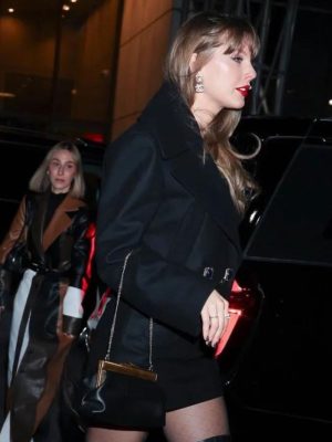 Taylor Swift NYC 2025 Black Coat